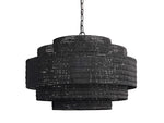 Paloma Handcrafted Rattan Tiered Chandelier