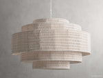 Paloma Handcrafted Rattan Tiered Chandelier