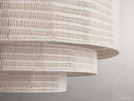 Paloma Handcrafted Rattan Tiered Chandelier