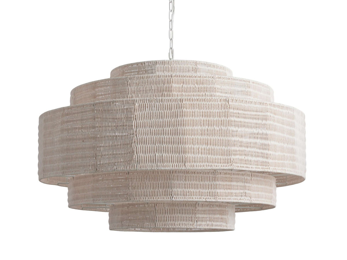 Paloma Handcrafted Rattan Tiered Chandelier