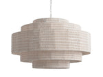 Paloma Handcrafted Rattan Tiered Chandelier