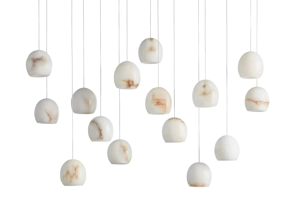 Arica Natural Alabaster Linear Chandelier