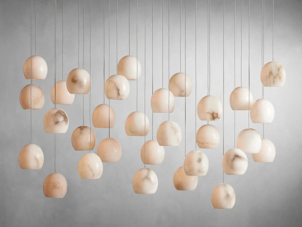 Arica Natural Alabaster Linear Chandelier