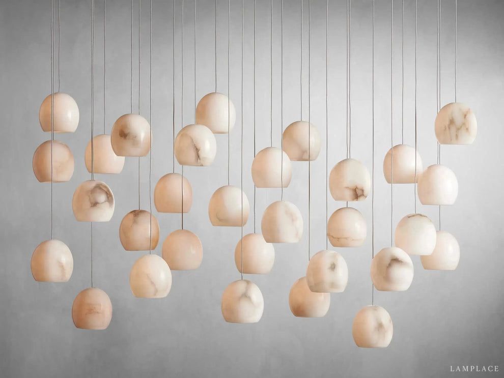 Arica Natural Alabaster Linear Chandelier