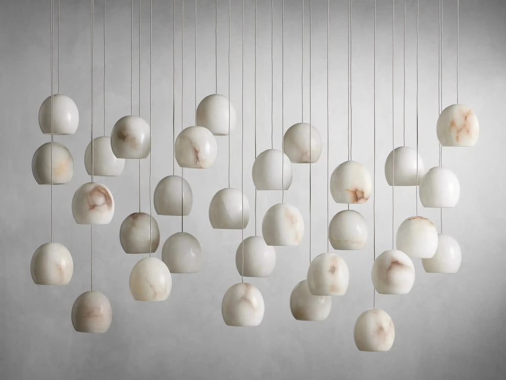 Arica Natural Alabaster Linear Chandelier