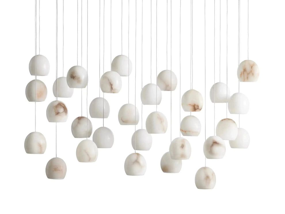 Arica Natural Alabaster Linear Chandelier