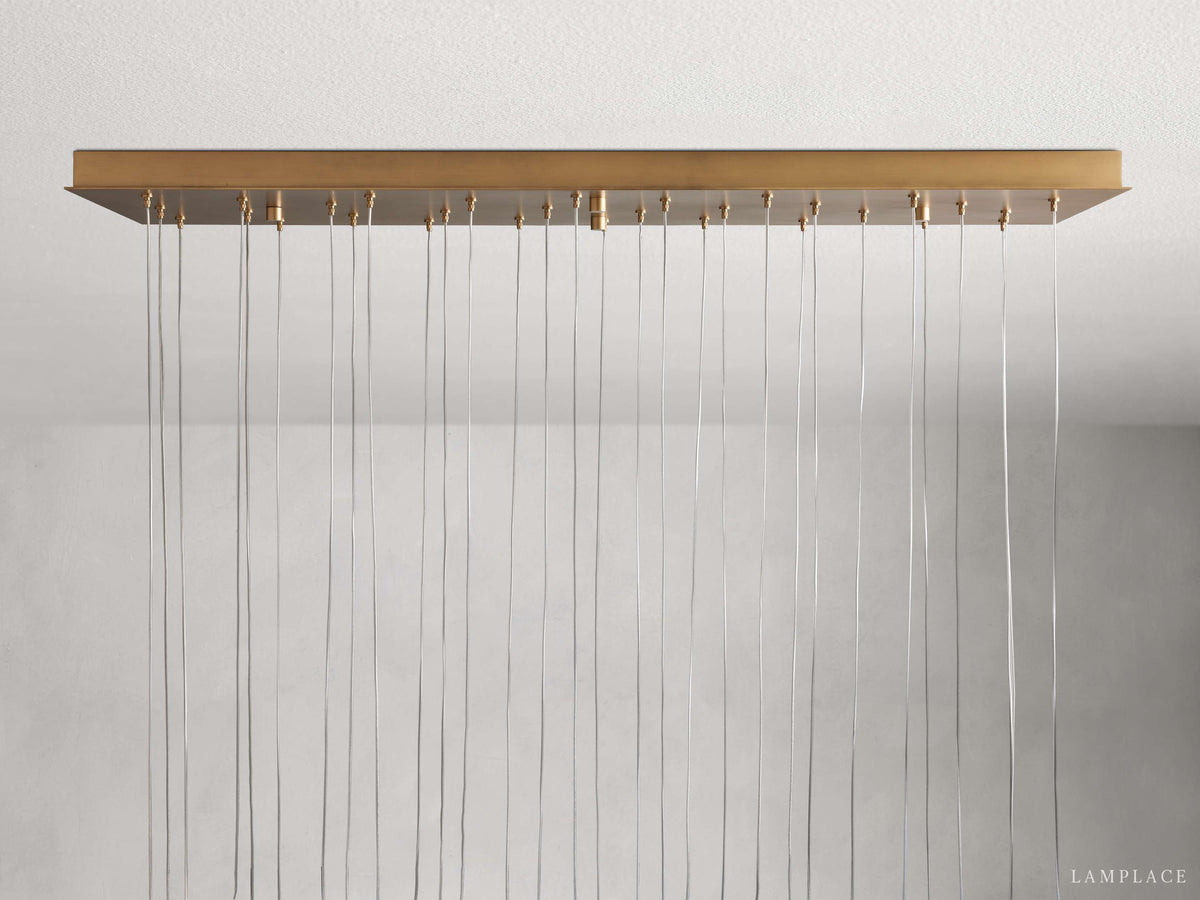 Arica Natural Alabaster Linear Chandelier