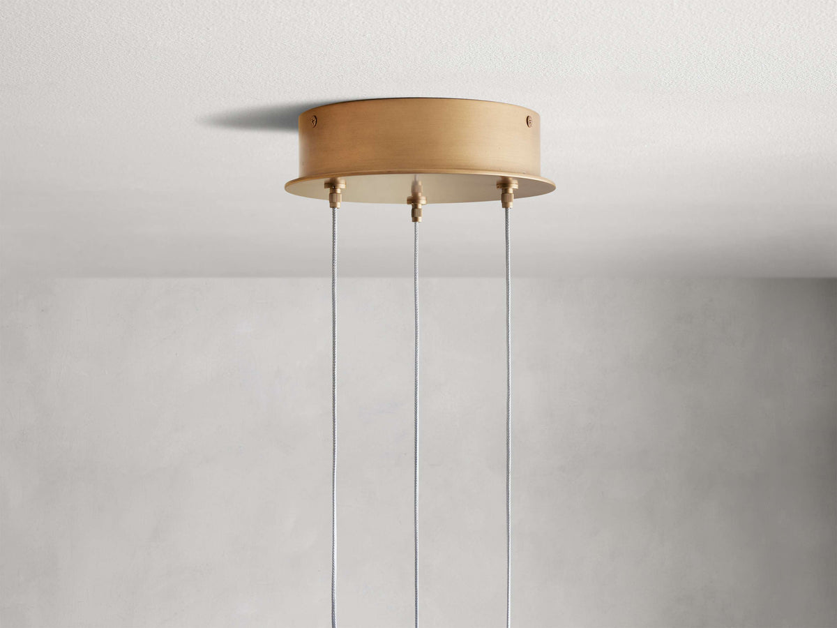 Arica Natural Alabaster Round Chandelier