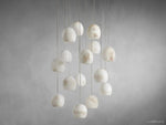 Arica Natural Alabaster Round Chandelier