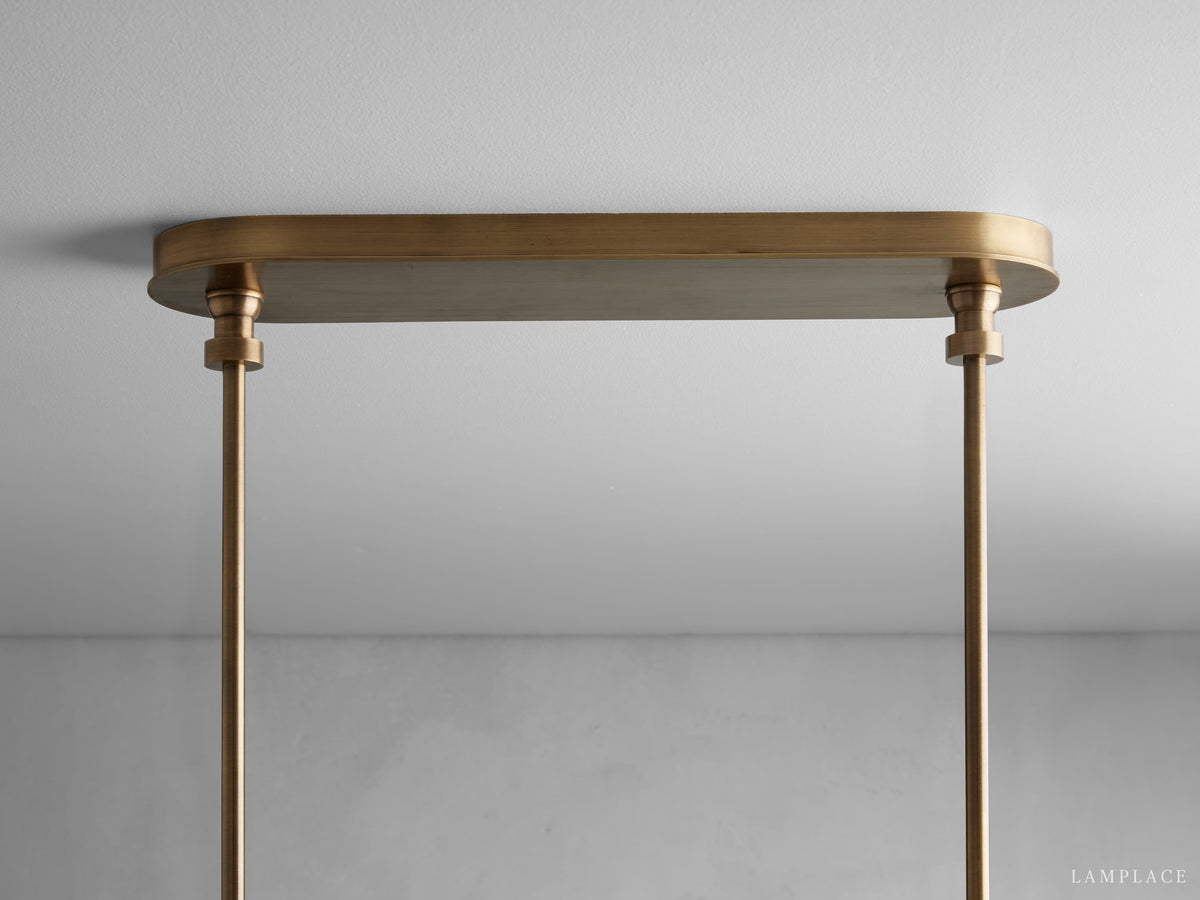 Hastings Midcentury Modern Linear Chandelier