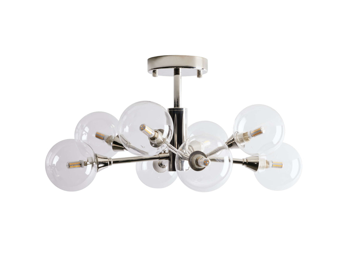 Apollo Modern Glass Ball Flush Mount