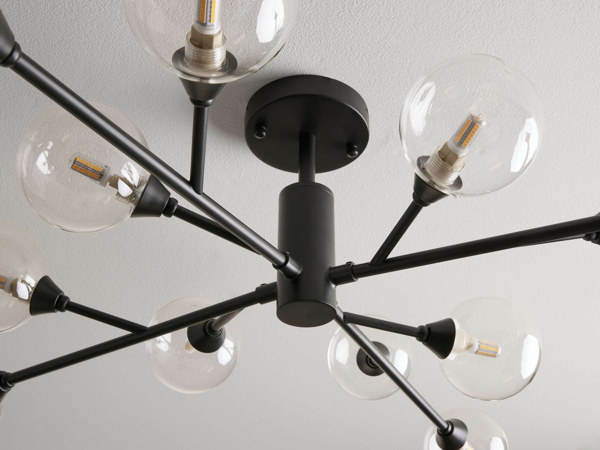 Apollo Modern Glass Ball Flush Mount