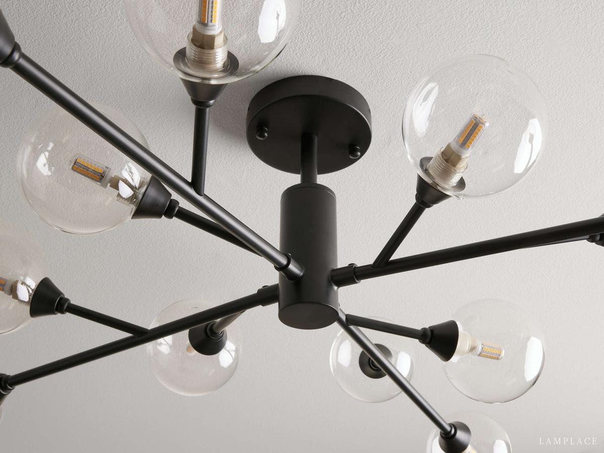 Apollo Modern Glass Ball Flush Mount
