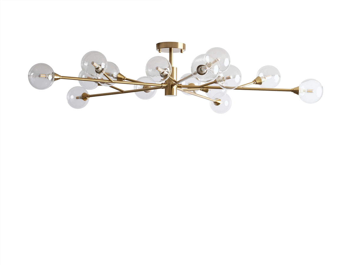 Apollo Modern Glass Ball Flush Mount