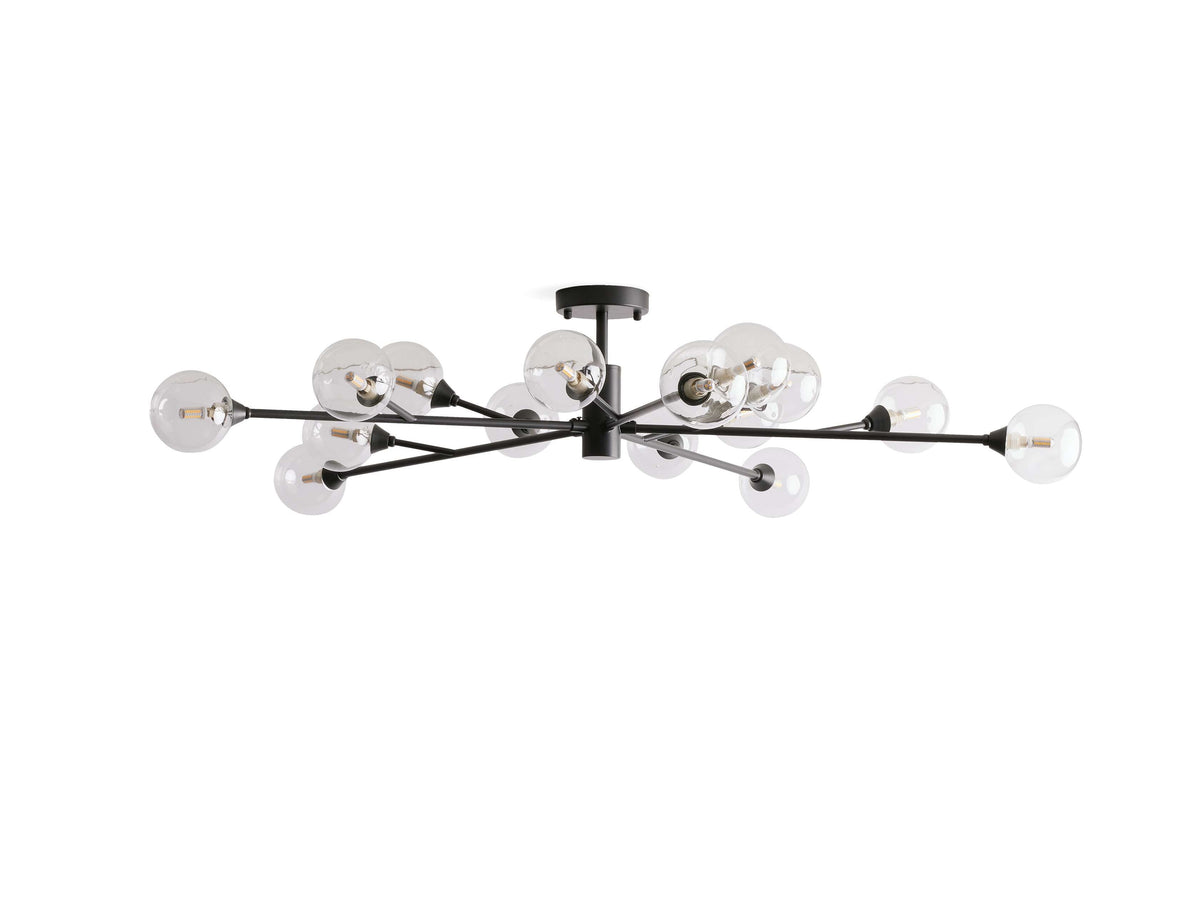 Apollo Modern Glass Ball Flush Mount