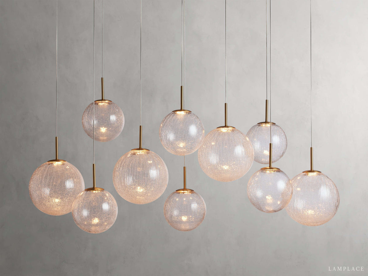Casen Modern Satin Crystal Linear Chandelier