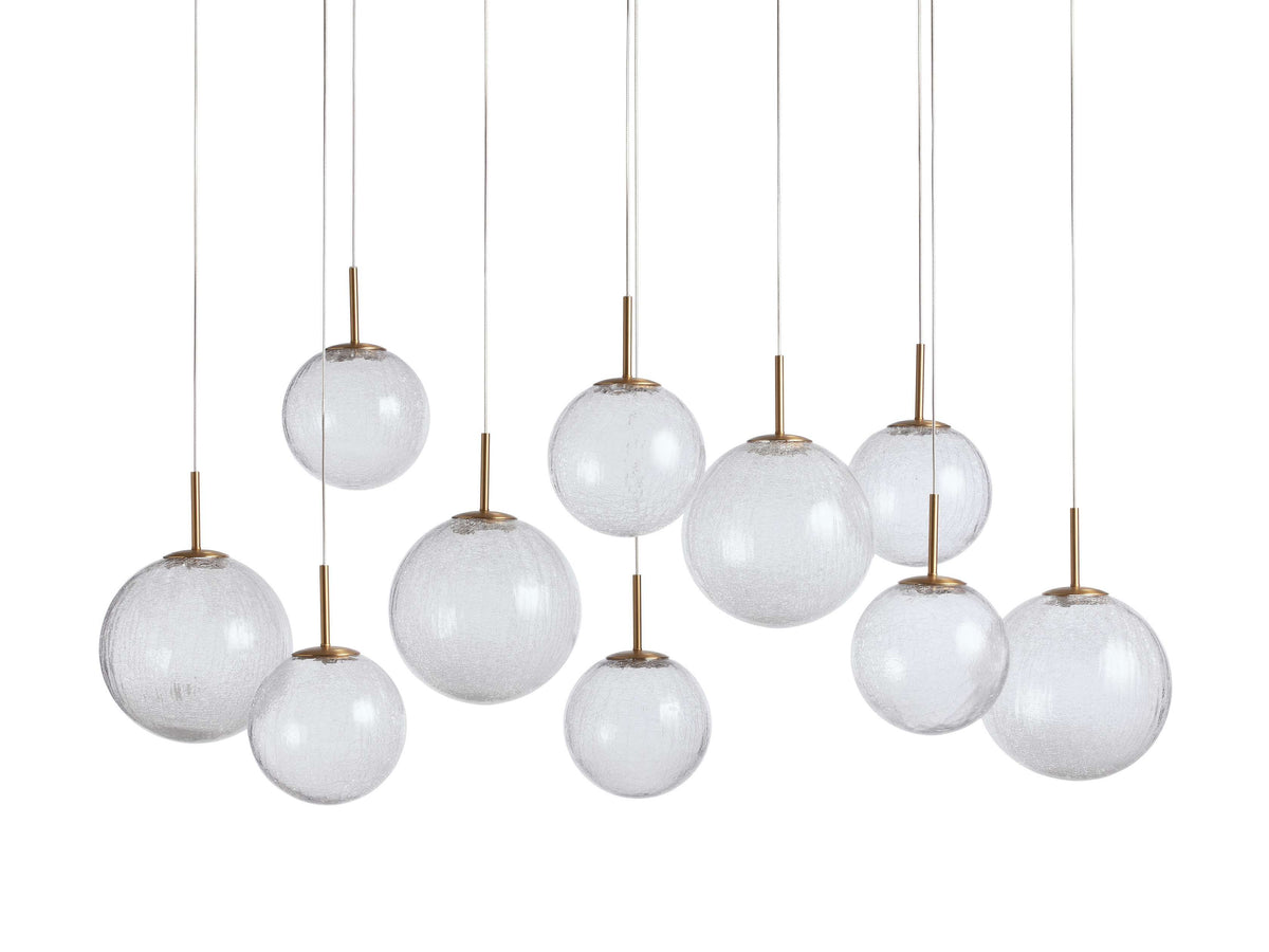 Casen Modern Satin Crystal Linear Chandelier