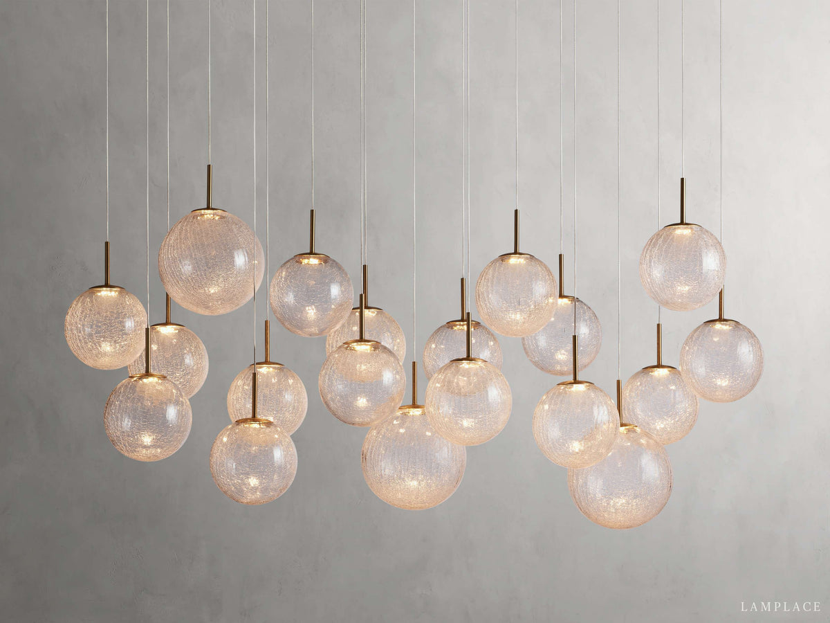 Casen Modern Satin Crystal Linear Chandelier