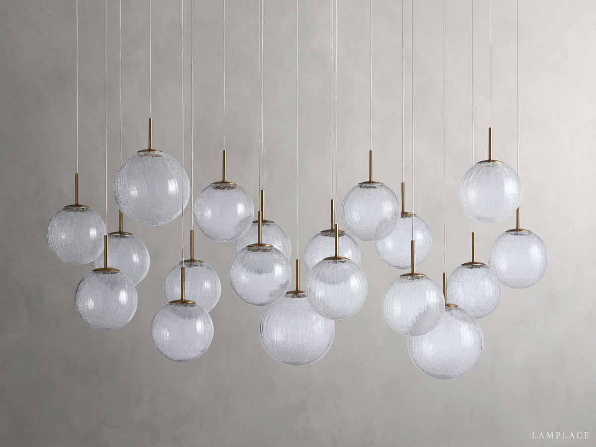 Casen Modern Satin Crystal Linear Chandelier