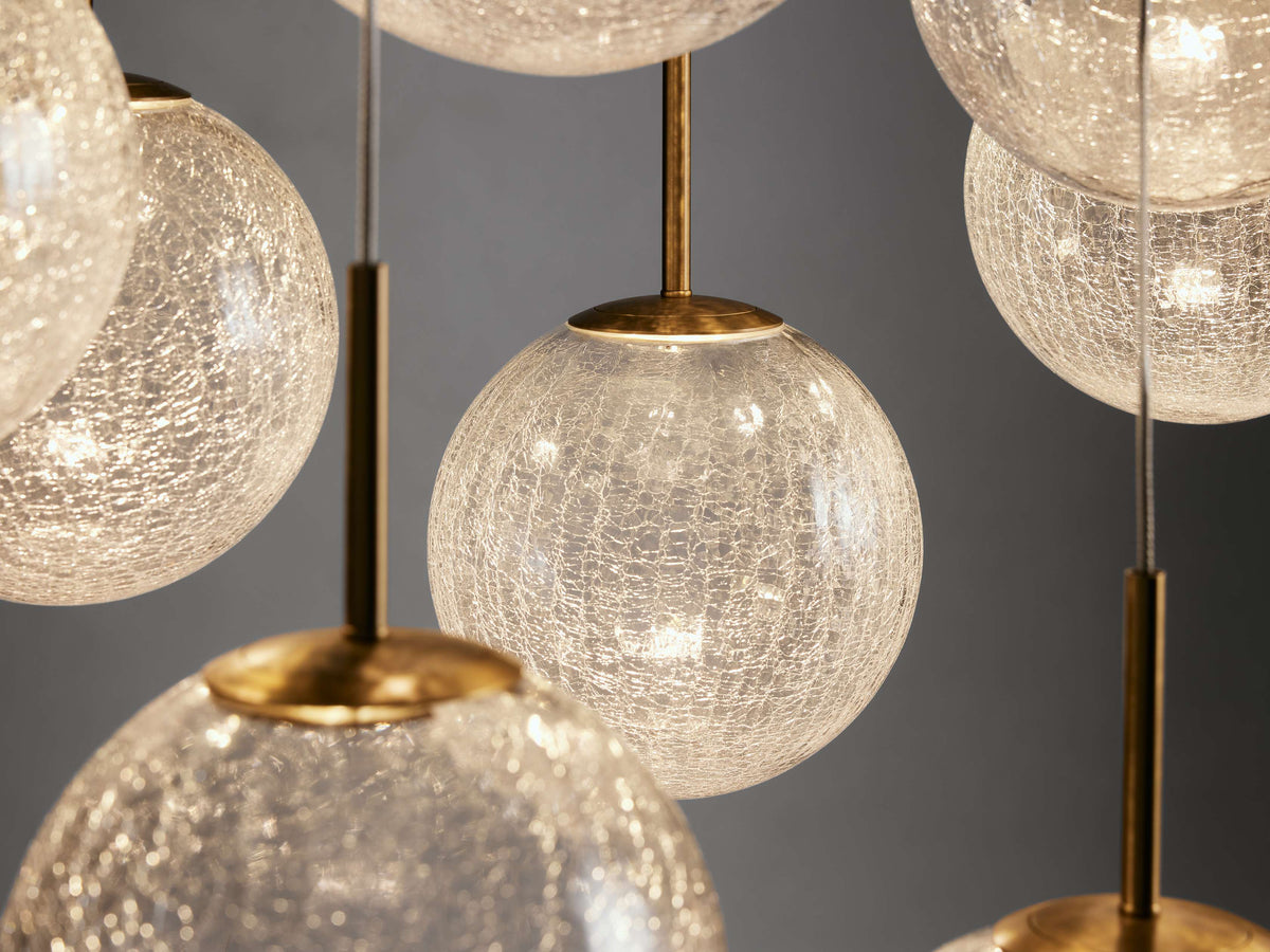 Casen Modern Satin Crystal Linear Chandelier