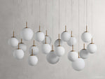 Casen Modern Satin Crystal Linear Chandelier