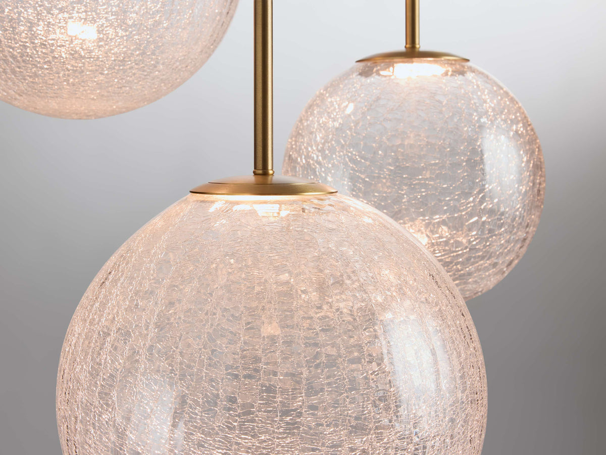 Casen Modern Satin Crystal Round Chandelier