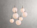 Casen Modern Satin Crystal Round Chandelier