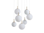 Casen Modern Satin Crystal Round Chandelier