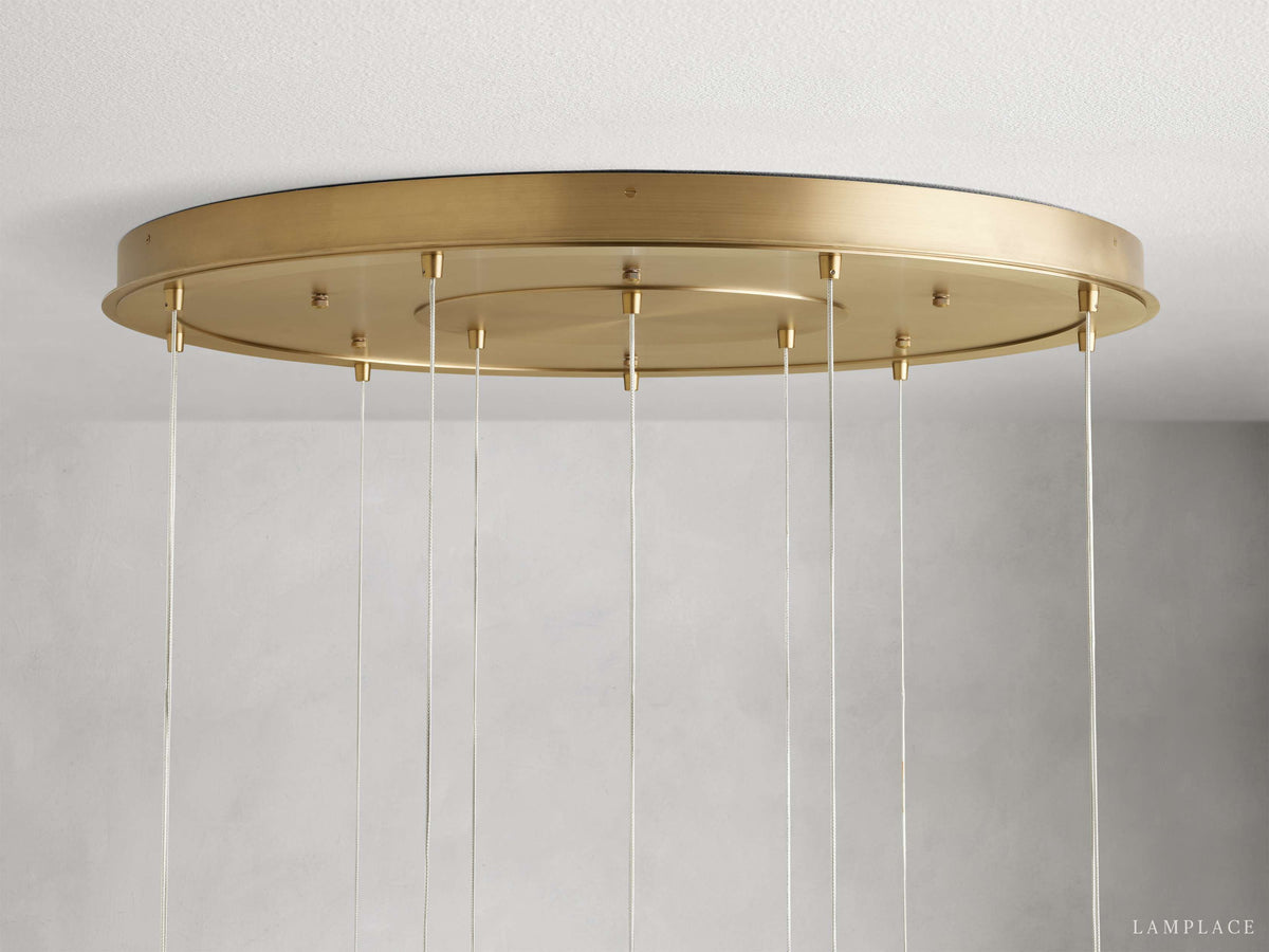 Casen Artisanal Glass Round Chandelier