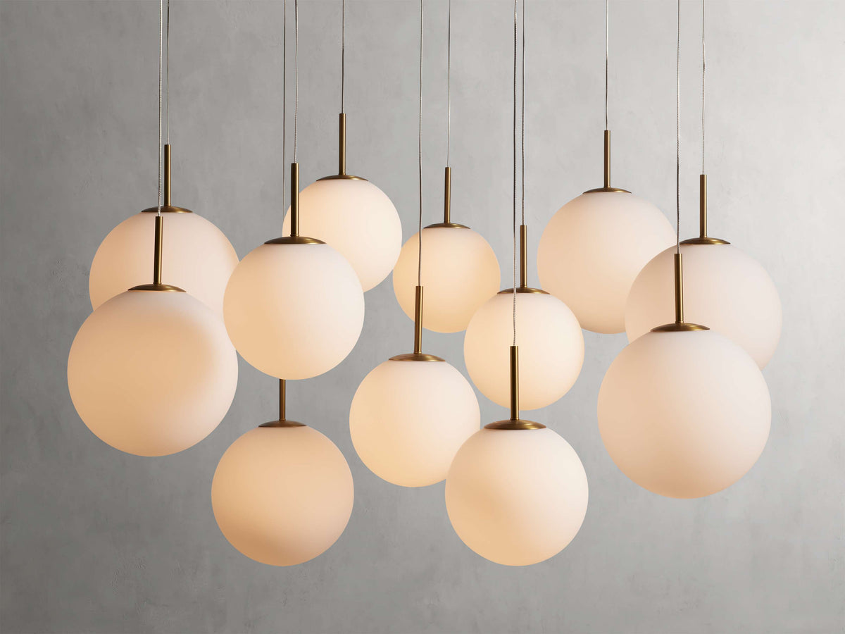 Casen Artisanal Glass Round Chandelier