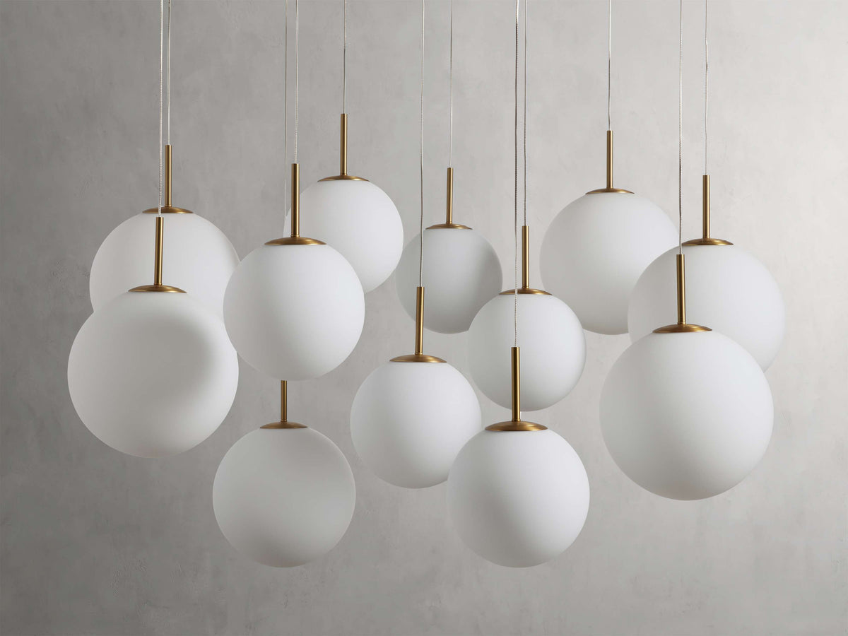 Casen Artisanal Glass Round Chandelier