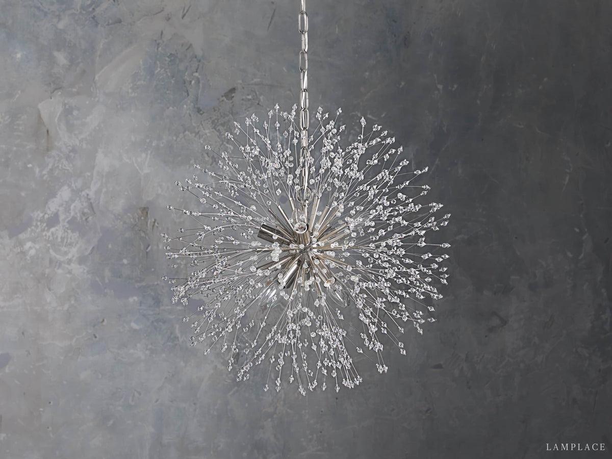 Dandelion Whimsical Crystal Round Chandelier