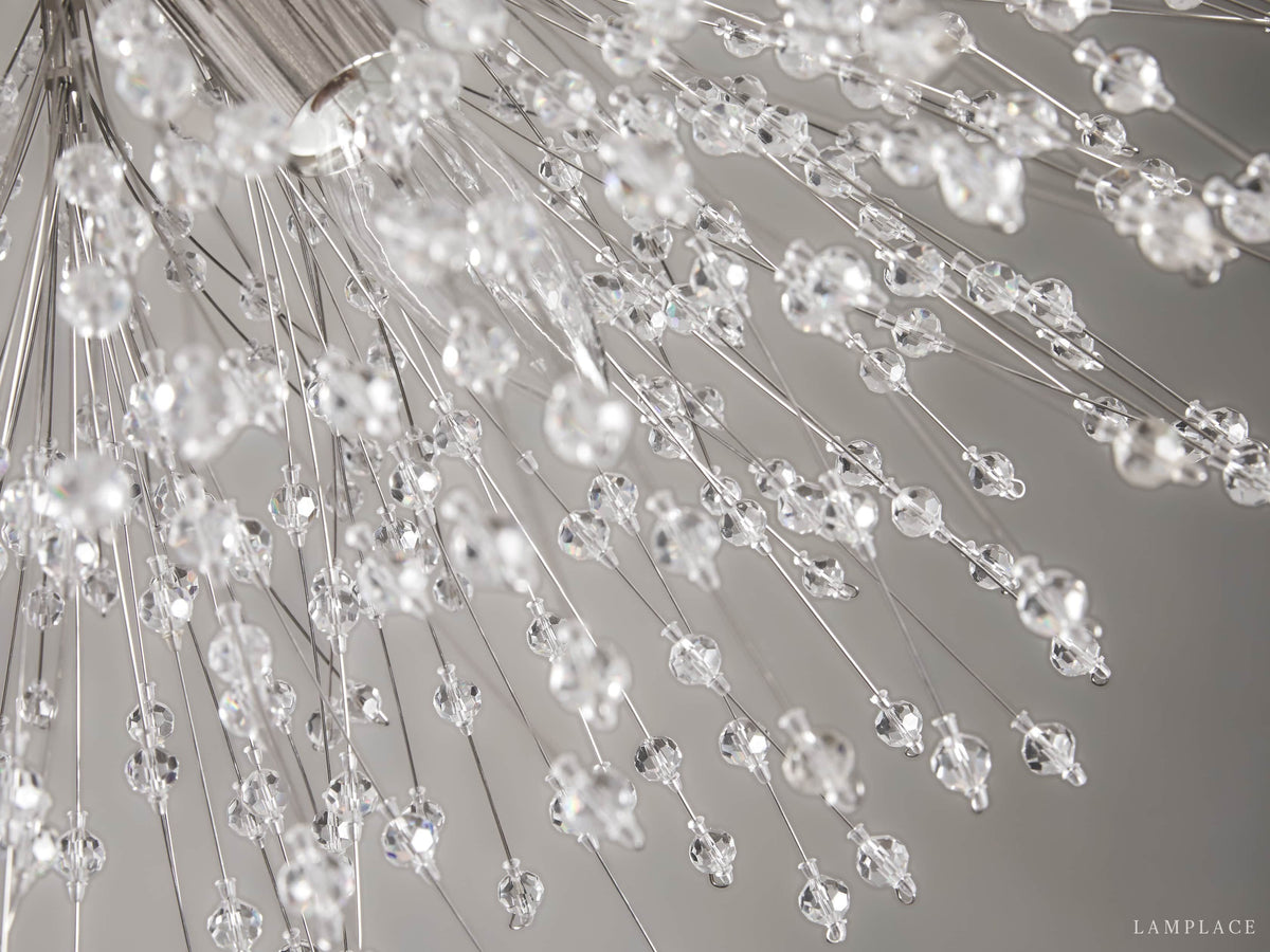 Dandelion Whimsical Crystal Flush Mount