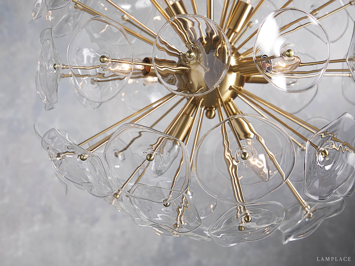 Lily Modern Floral Round Chandelier