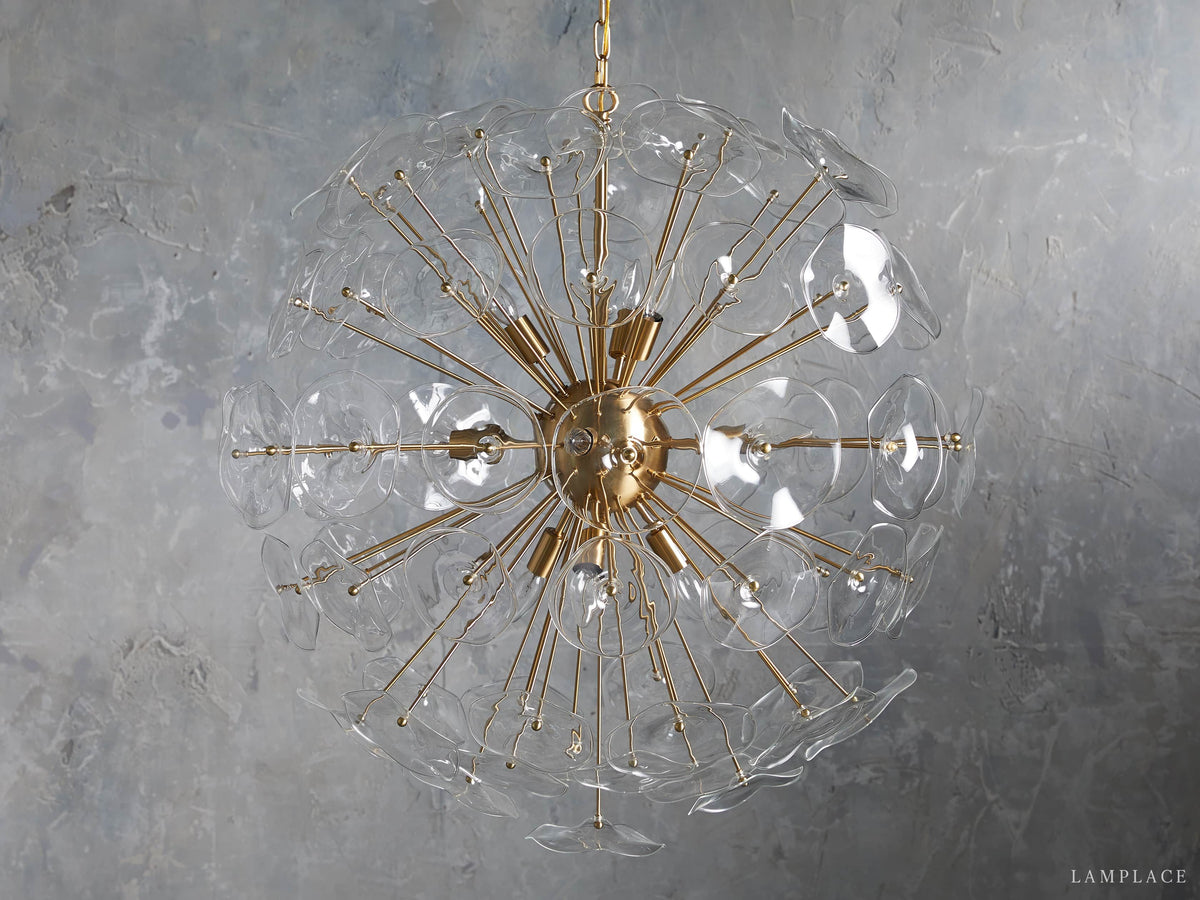 Lily Modern Floral Round Chandelier