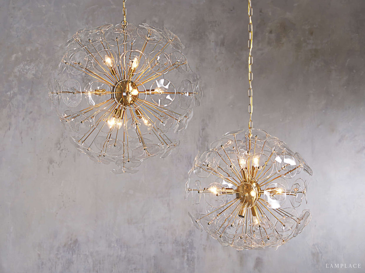Lily Modern Floral Round Chandelier