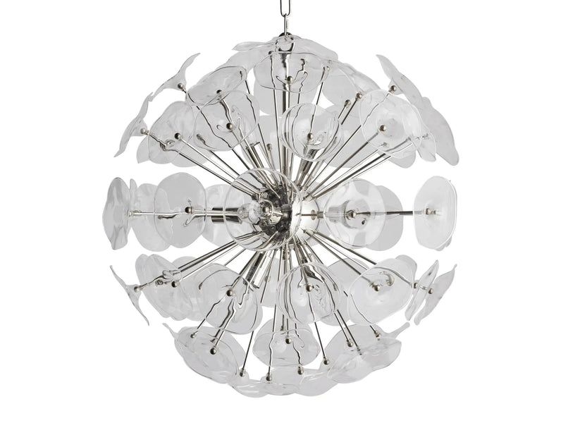 Lily Modern Floral Round Chandelier