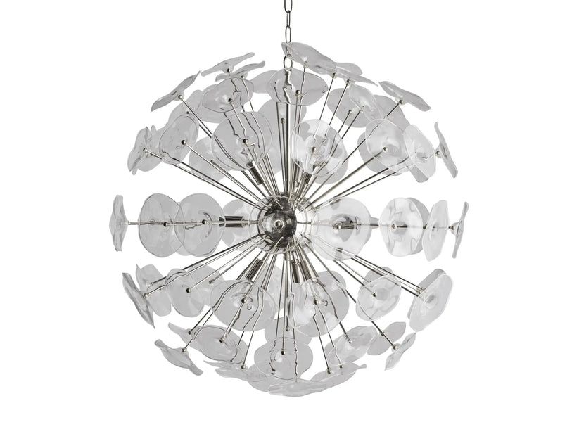 Lily Modern Floral Round Chandelier