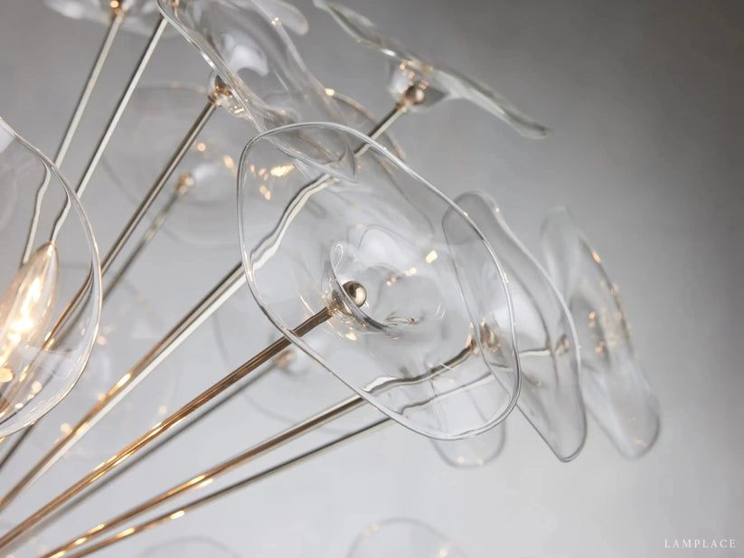 Lily Modern Floral Round Chandelier