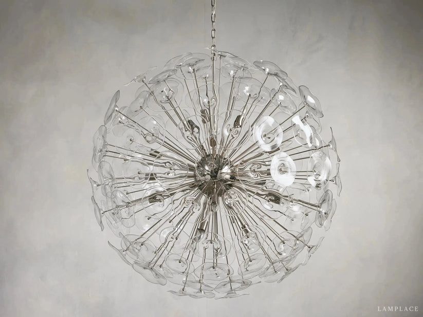 Lily Modern Floral Round Chandelier