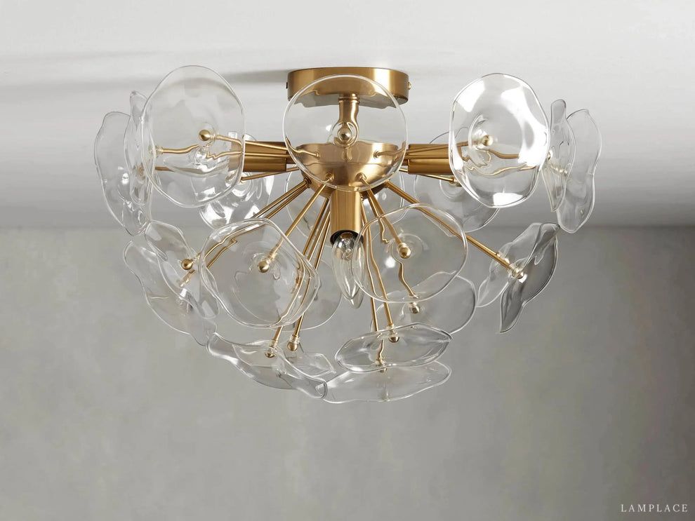 Lily Modern Floral Flush Mount