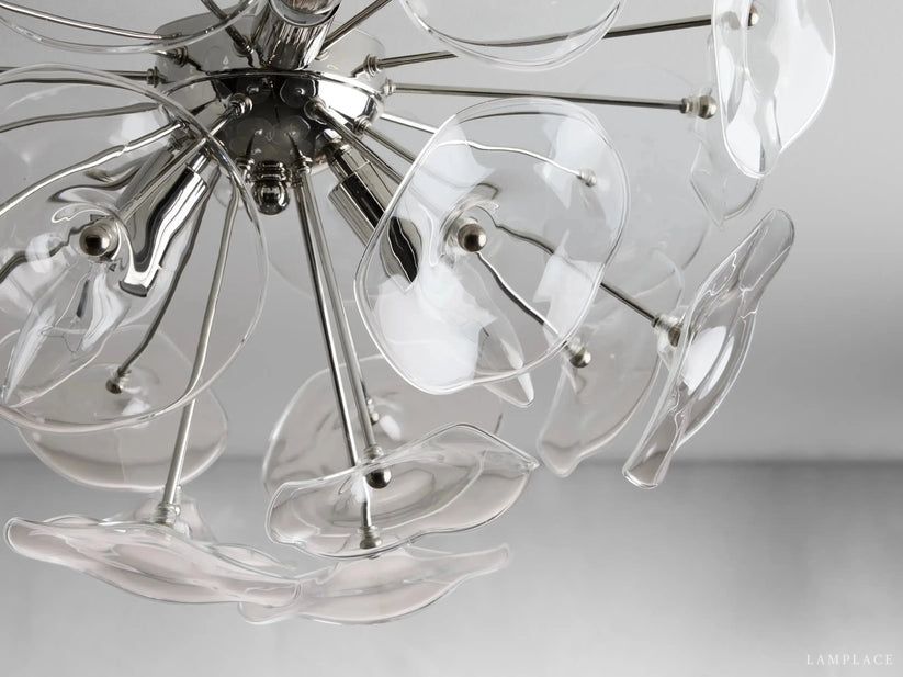 Lily Modern Floral Flush Mount