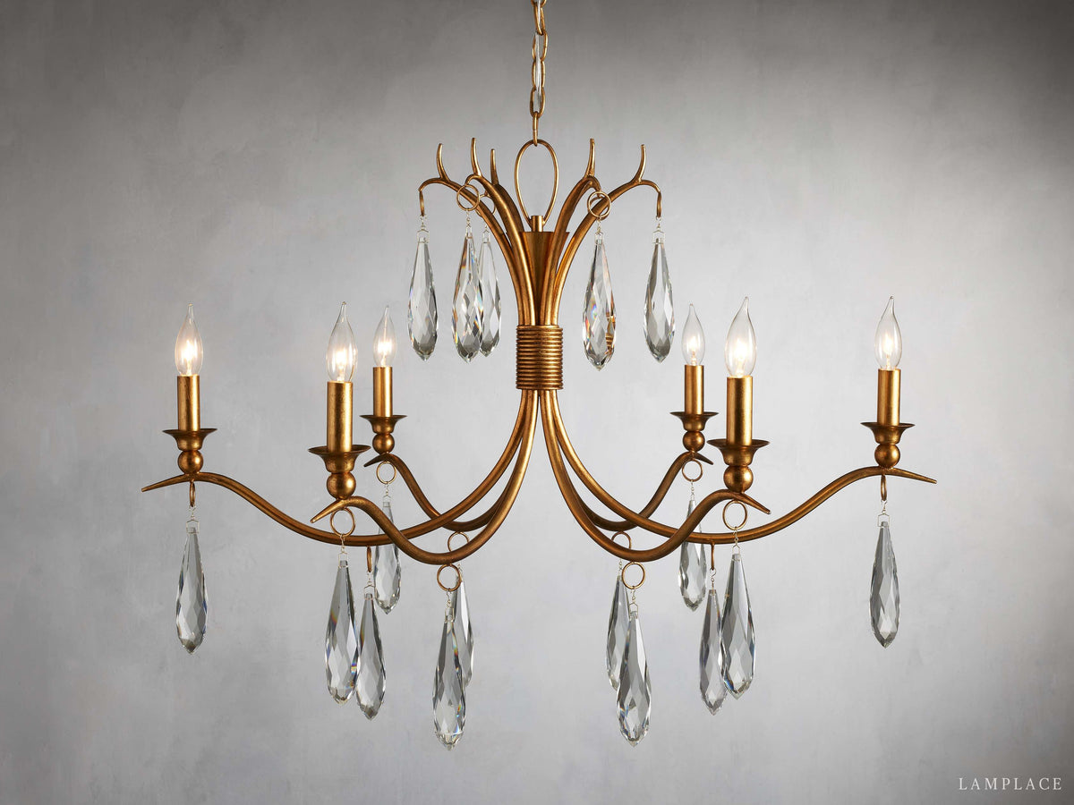 Celine Sparkling Drops Crystal Chandelier
