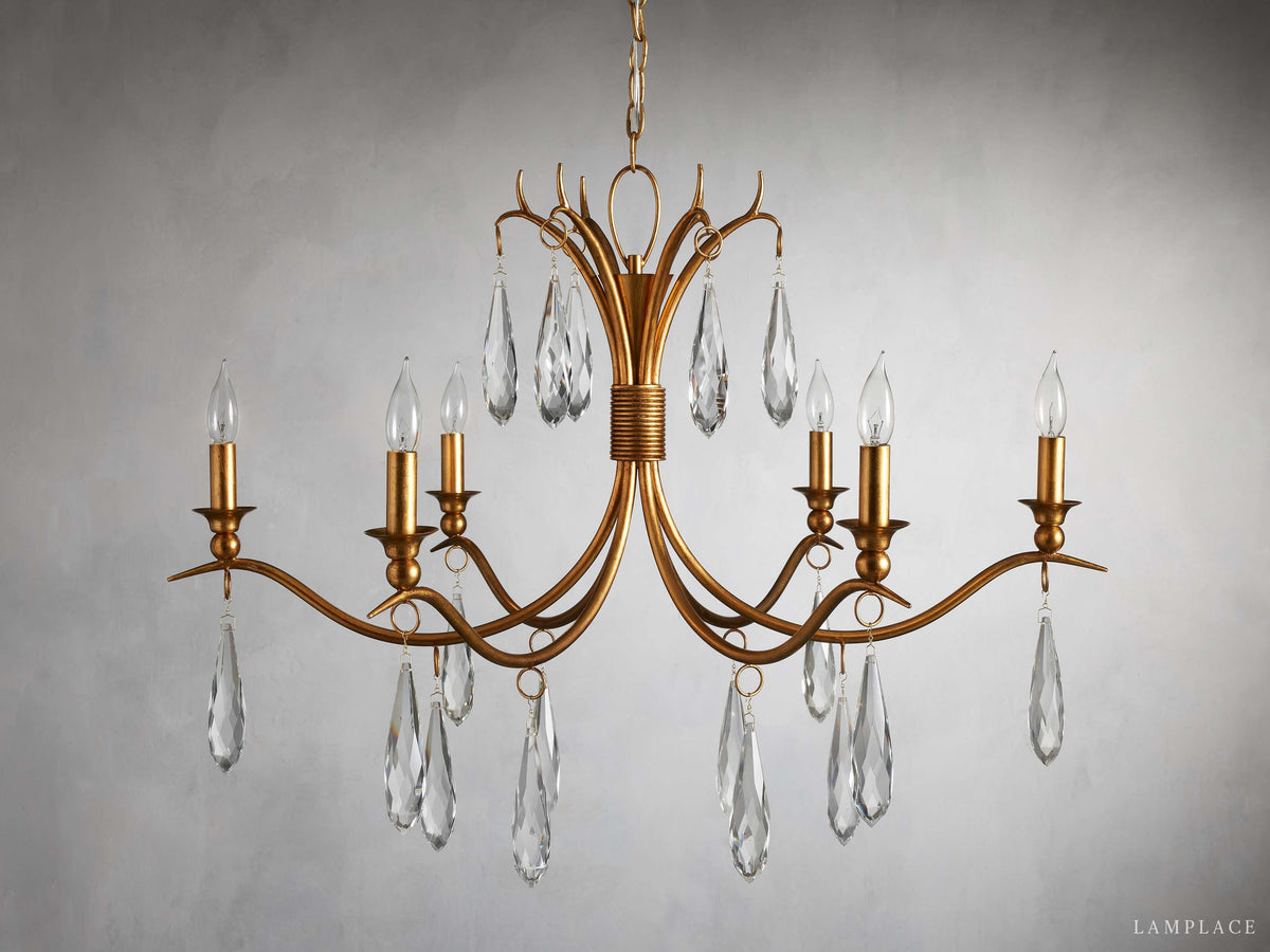 Celine Sparkling Drops Crystal Chandelier