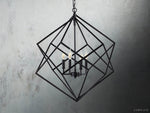 Geode Minimalist Geometric Frame Chandelier 30"