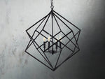 Geode Minimalist Geometric Frame Chandelier 30"