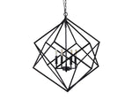 Geode Minimalist Geometric Frame Chandelier 30"