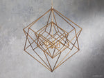 Geode Minimalist Geometric Frame Chandelier