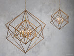 Geode Minimalist Geometric Frame Chandelier