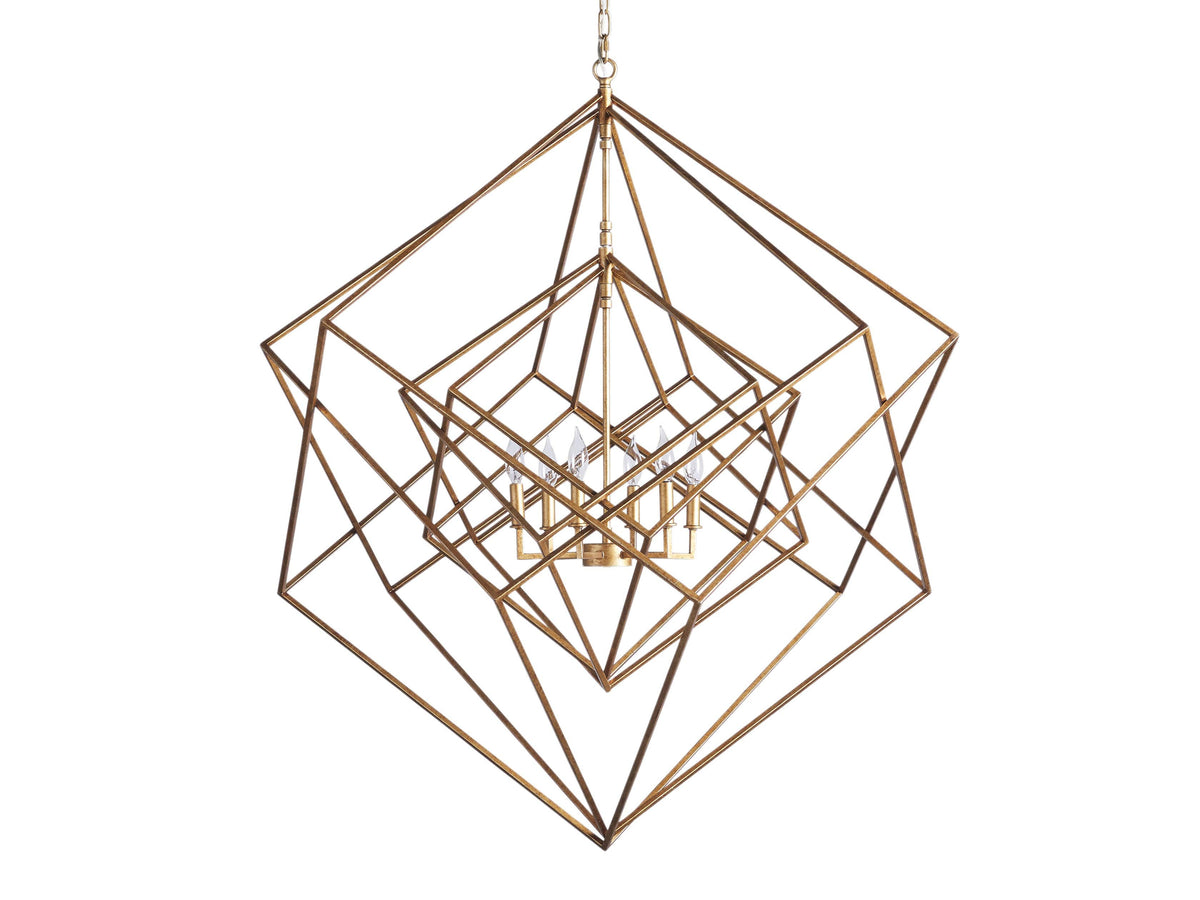 Geode Minimalist Geometric Frame Chandelier
